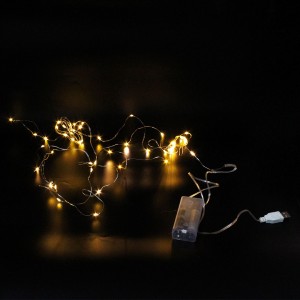 Гирлянда Капля росы на медной проволоке на батарейках и USB Led 50, 5 м, теплый белый WW Гирлянда Капля росы на медной проволоке на батарейках и USB Led 50, 5 м, теплый белый WW