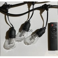 Гирлянда Лампочки, 20 ламп, 20 м, Smart RGB, 8 цветов, REMOTE,WIFI, Tuya APP