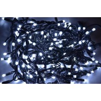 Гирлянда Нить STRING LED 300, холодный белый, черный провод