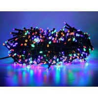 Гирлянда Нить STRING LED 300, RGB, черный провод