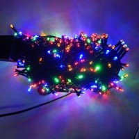 Гирлянда Нить LED 500, RGB, черный провод