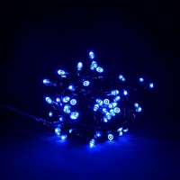 Гирлянда Нить STRING LED 500, синий, черный провод