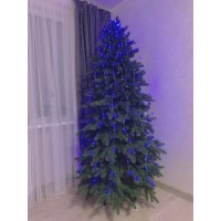 Гирлянда Нить Роса/Конский хвост на медной проволоке Led 100, синий, 10 х 1.5M