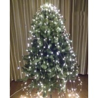 Гирлянда Нить Роса/Конский хвост на медной проволоке Led 400, холодный белый, 20 х 2M