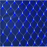Гирлянда сетка Led 180, синий, прозрачный провод 2M на 2M