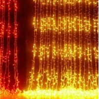 Гирлянда Водопад LED 560 тёплый белый, прозрачный провод