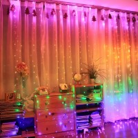 Гирлянда Штора на медной проволоке LED 200, 3M на 2M, RGB, соединитель Гирлянда Штора на медной проволоке LED 200, 3M на 2M, RGB, соединитель