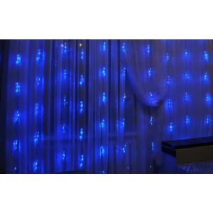 Гирлянда Водопад Xmas, LED 180, 2M*1.5M, синий, CRT-014B Гирлянда Водопад Xmas, LED 180, 2M*1.5M, синий, CRT-014B