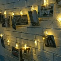 Гирлянда Прищепки для фото на батарейках, Led 20, теплый белый, 2АА Гирлянда Прищепки для фото на батарейках, Led 20, теплый белый, 2АА