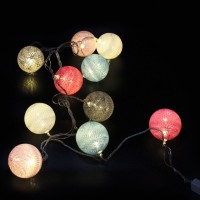 Гірлянда Xmas Клубки ниток 10 LED, RGB, 2M, із з'єднувачем