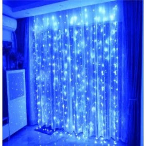 Уличная гирлянда Штора Xmas на медной проволоке Led 600, синий. 8M*1.5M,с соед от 220V Уличная гирлянда Штора Xmas на медной проволоке Led 600, синий. 8M*1.5M,с соед от 220V