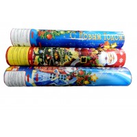 Хлопушка пневмо Новый Год 40 см.