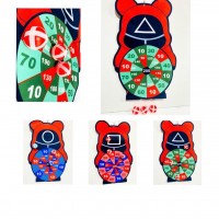 Детская мишень (дартс) с шариками  Игра кальмара