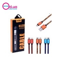 Кабель  USB Lightning ST-1594 тканевый