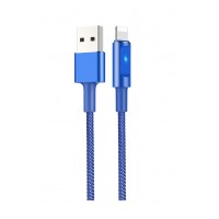 Кабель USB Hoco U47 Smart Power off Lightning Blue