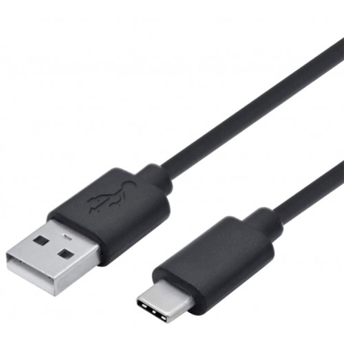 Кабель 2E USB 2.0 Type-C Cable Single Molding Type Black 1 м
