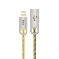 Кабель USB Hoco U8 Zinc Alloy Metal Lightning Gold Кабель USB Hoco U8 Zinc Alloy Metal Lightning Gold