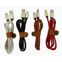 Кабель micro usb Кожа