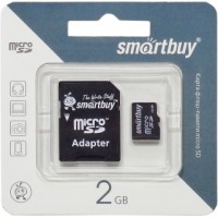 Карта памяти 2GB Smartbuy micro SD с адаптером SD