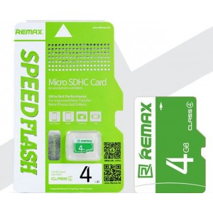 Карта памяти 4GB Remax micro SDHC Сlass 4 (без адаптера) Карта памяти 4GB Remax micro SDHC Сlass 4 (без адаптера)