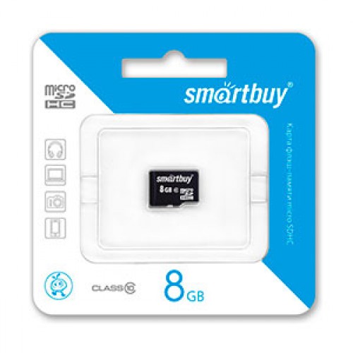 Карта памяти 8GB Smartbuy micro SDHC class 10