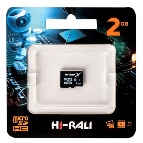 Карта памяти micro SD HI-RALI 2 GB (без адаптера SD)