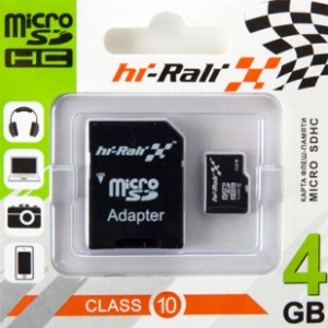 Карта памяти micro SDHC HI-RALI 4GB class 10 (с адаптером SD) Карта памяти micro SDHC HI-RALI 4GB class 10 (с адаптером SD)