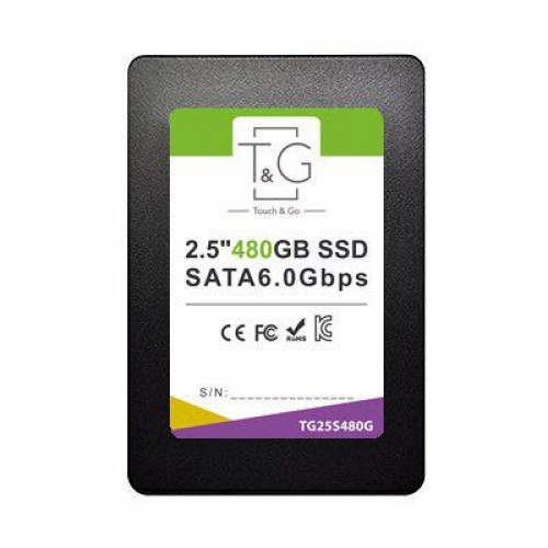 SSD T&G 2,5" 480GB SATA 6.0Gbps R/W: 500 MB/s / 400 MB/s, 3D TLC