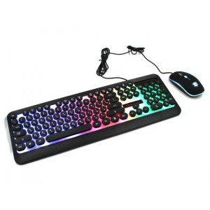 Дротова миша з клавіатурою LED (GAMING KEYBOARD + Mouse HK3970)