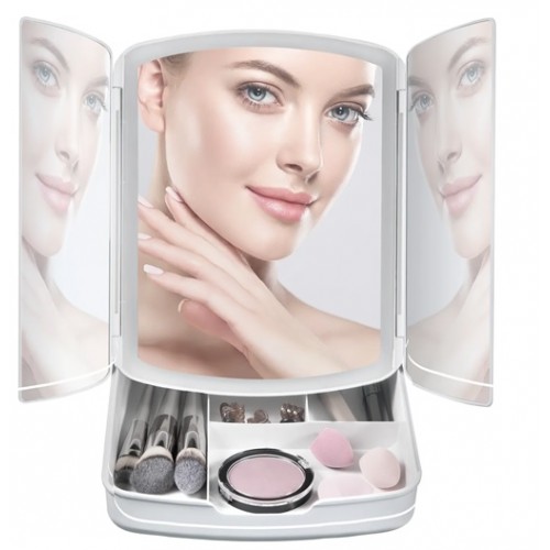 Дзеркало-органайзер для макіяжа My Foldaway Lighted Makeup Mirror