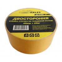 Лента клейкая 2-х сторон. основа ткань 48мм х 25м, Arles (1/36)