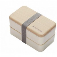 Ланч бокс подвійний Wooden Style WS-001 1200 мл