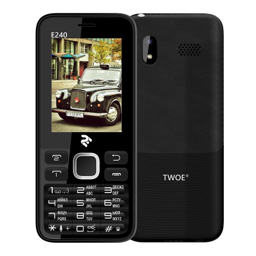 Мобильный телефон 2E TWOE E240 Dual Sim Black
