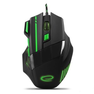 Мышь компьютерная игровая ESPERANZA MX201 WOLF Green Мышь компьютерная игровая ESPERANZA MX201 WOLF Green