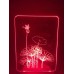 Настольный светильник 3D Цветы EL-266 с пультом