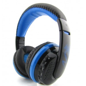 Наушники беспроводные VYKON MX666 blue bluetooth