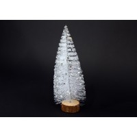 Елка белая с пайетками 11-159, 20см