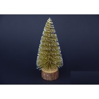 Елка золотая в снегу 11-151, 15 см