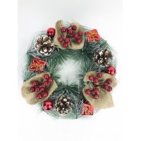 Венок рождественский N11-05, 30 см