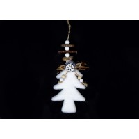 Елочная игрушка Елочка со снежинкой 3153