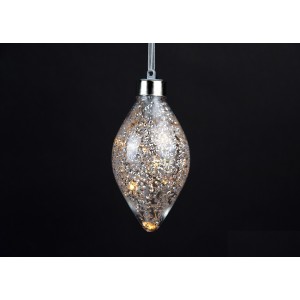 Елочная игрушка Капля с LED подсветкой 11-142 Елочная игрушка Капля с LED подсветкой 11-142