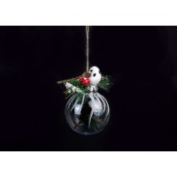 Елочная игрушка Птичка на шаре 11-133