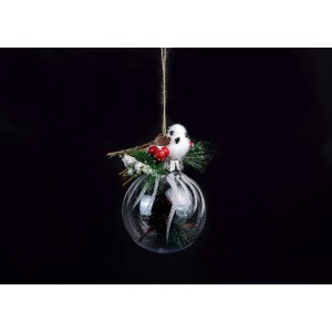 Елочная игрушка Птичка на шаре 11-133 Елочная игрушка Птичка на шаре 11-133
