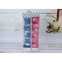 Набор елочных игрушек Микс Новогодний, 4 см (цена за упаковку 20 шт) N11-209