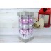 Набор елочных игрушек Микс серебристых и розовых шаров, 5 см (цена за упаковку 20 шт) N11-192