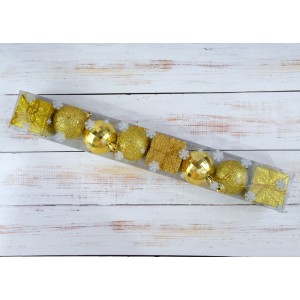 Елочная игрушка Cristmas yellow ball, 5 см (цена за упаковку 8 шт) N11-196 Елочная игрушка Cristmas yellow ball, 5 см (цена за упаковку 8 шт) N11-196