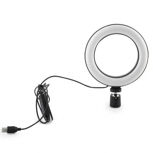 Кольцевая LED лампа USB 20cm для селфи  RING LIGHT 7326