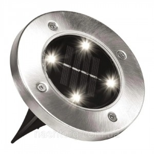 Уличный светильник на солнечной батарее Bell Howell Disk Light 4 led
