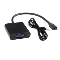 Конвертер с micro HDMI на VGA+Audio