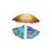 Пляжна парасолька з срібним напиленням, нахилом купола, 2 м